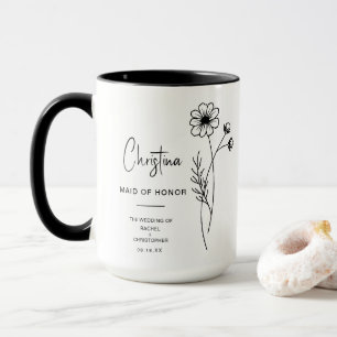 Oktober Maid of Honor Kosmos Geboortebloem Mok