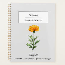 OKTOBER MARIGOLD GEBOORTEBLOEM GEPERSONALISEERD