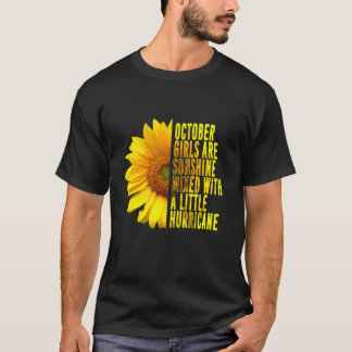 OKTOBER MEISJES ZIJN ZONNESCHIJN GEMENGDE ORKAAN S T-SHIRT