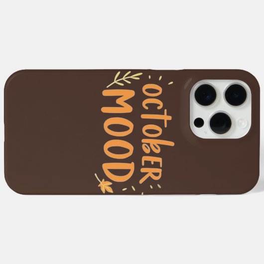 Oktober Mood Telefoonhoes Case-Mate iPhone Case (Achterkant (horizontaal))