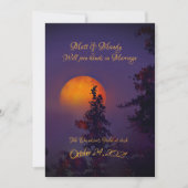 Oktober Moon Wedding Uitnodiging (Voorkant)