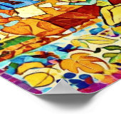 Oktober Naive Folk Art Autumn Celebration Poster (Hoek)