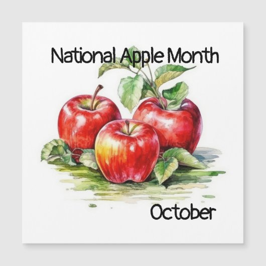 Oktober Nationale Apple Maand (Voorkant)