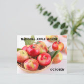 Oktober Nationale Apple Maand Briefkaart (Staand voorkant)