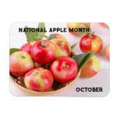Oktober Nationale Apple Maand Magneet (Horizontaal)