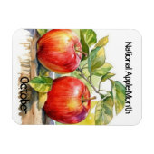 Oktober Nationale Apple Maand Magneet (Horizontaal)