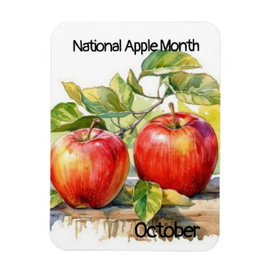 Oktober Nationale Apple Maand Magneet