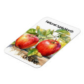 Oktober Nationale Apple Maand Magneet (Linkerzijde)