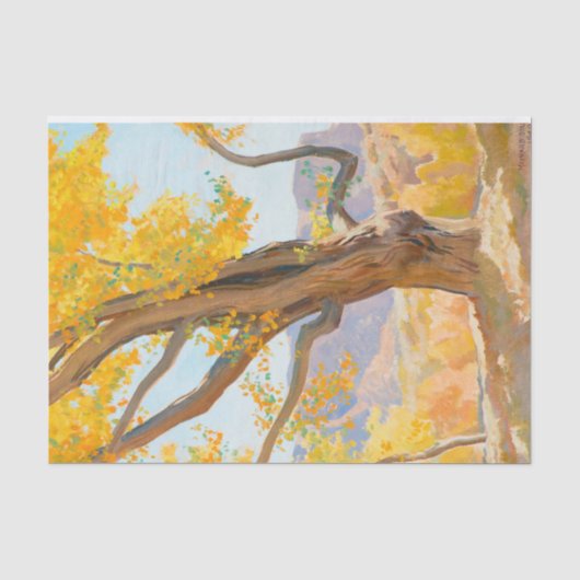 Oktober Ochtend door Maynard Dixon Tissuepapier (Voorkant)