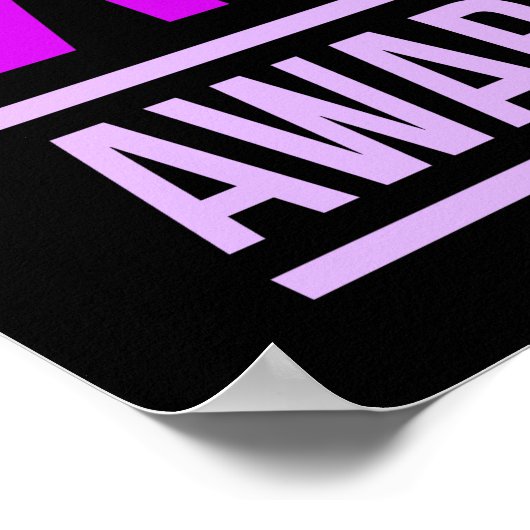 Oktober ondersteuning maand maand maand maand maan poster (Hoek)