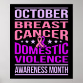 Oktober ondersteuning maand maand maand maand maan poster (Voorkant)