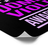 Oktober ondersteuning maand maand maand maand maan poster (Hoek)