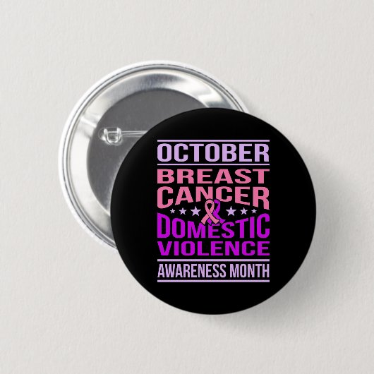 Oktober ondersteuning maand maand maand maand maan ronde button 5,7 cm (Voorkant /achterkant)