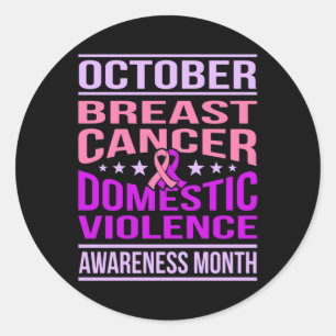 Oktober ondersteuning maand maand maand maand maan ronde sticker