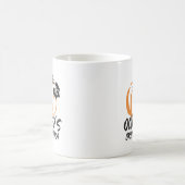 Oktober Oranje charme: boeiend pompoen silhouet Koffiemok (Center)