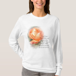Oktober Peach Roos Poetry T-shirt