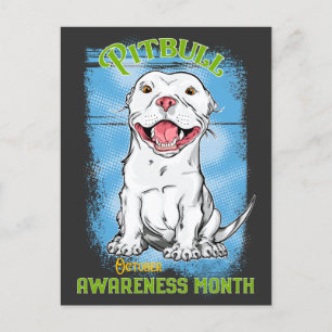 Oktober, Pitbull Awareness Maand Briefkaart