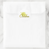 oktober ronde sticker (Tas)