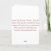 Oktober Roos Wenskaart Kaart (Achterkant)