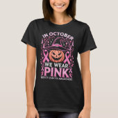 Oktober Roze Borstkanker T-shirt (Voorkant)
