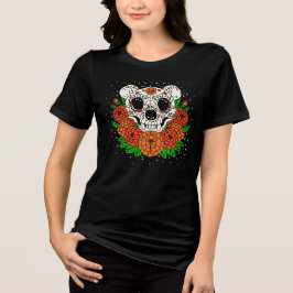 Oktober Tagetes & Berenschedel Tri-Blend Shirt