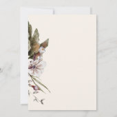 Oktober Tones Herfst Bloemen bruiloft uitnodiging (Achterkant)