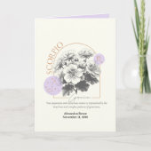 Oktober tot november Geboortebloem Custom Birthday Kaart (Voorkant)