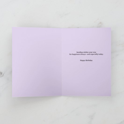 Oktober tot november Geboortebloem Custom Birthday Kaart (Binnen)