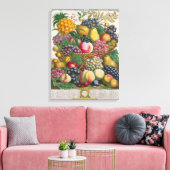 Oktober, van 'twaalf maanden fruit' canvas afdruk (Insitu (Woonkamer))