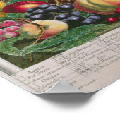 Oktober, van 'twaalf maanden fruit' poster (Hoek)