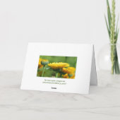 Oktober Verjaardag Bloemen Kaart (Achterkant)