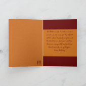 Oktober Verjaardag Bloemen Kaart van goudsbloemen  (Binnen)