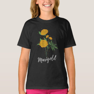 Oktober verjaardag cadeau bloemen liefhebber afrik t-shirt
