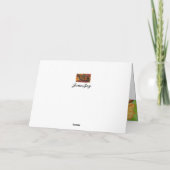 Oktober Verjaardag Flower Cosmos Peace Harmony Kaa Kaart (Achterkant)