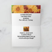 Oktober Verjaardag Flower Cosmos Peace Harmony Kaa Kaart (Binnen)