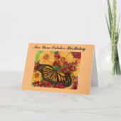 Oktober Verjaardag Flower Cosmos Peace Harmony Kaa Kaart (Voorkant)