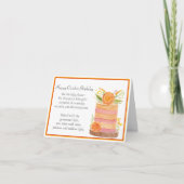 Oktober Verjaardag Flower Marigolds op Cake Kaart (Voorkant)