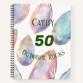 Oktober Verjaardag of Jubileum Aangepaste naam Notitieboek