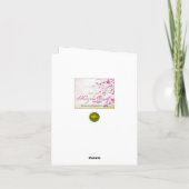 Oktober Verjaardag Prachtige Oranje goudsbloemen Kaart (Achterkant)