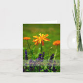 Oktober Verjaardag Prachtige Oranje goudsbloemen Kaart (Voorkant)