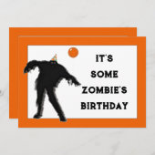 Oktober verjaardagsfeest kaart (Voorkant / Achterkant)