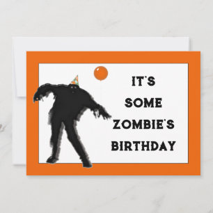 Oktober verjaardagsfeest kaart