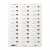 Oktober verlaat het adres van de Foliage van de Kl Etiket (Full Sheet)