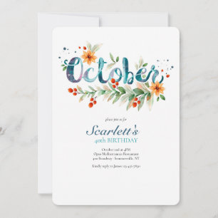 Oktober Viering Kaart