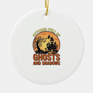 Oktober Volle Geesten Schaduwen Geheime Huis Heks Keramisch Ornament