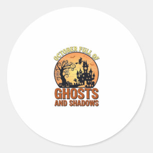 Oktober Volle Geesten Schaduwen Geheime Huis Heks Ronde Sticker