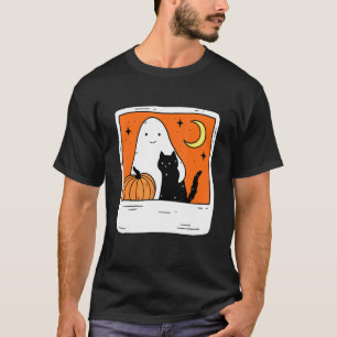 Oktober voor ooit met grappige pompoen en zwarte k t-shirt