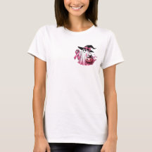 Oktober We Draag het T-shirt van Pink Woman