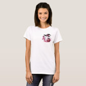 Oktober We Draag het T-shirt van Pink Woman (Voorkant volledig)
