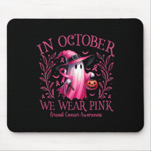 Oktober We Draag Pink Ghost Witch Borstkanker Awa Muismat